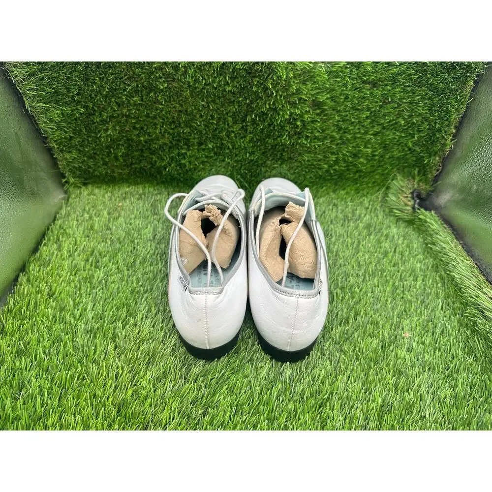 Mephisto Athletic Sneaker Shoes Women's 9.5 White Leather Walking Runoff CoolAir